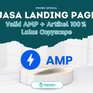 Jasa Pembuatan Landing Page AMP + Artikel 100% Lulus Copyscape