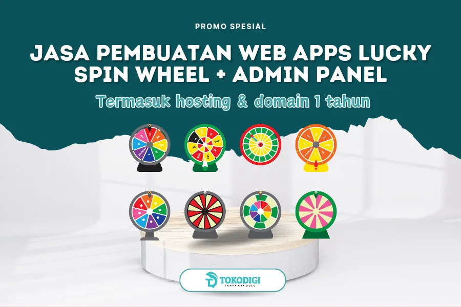 Jasa Pembuatan Aplikasi Website Lucky Spin Wheel Tokodigi