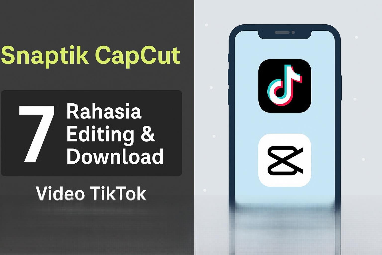 Snaptik CapCut : 7 Rahasia Editing & Download Video TikTok Tanpa Watermark