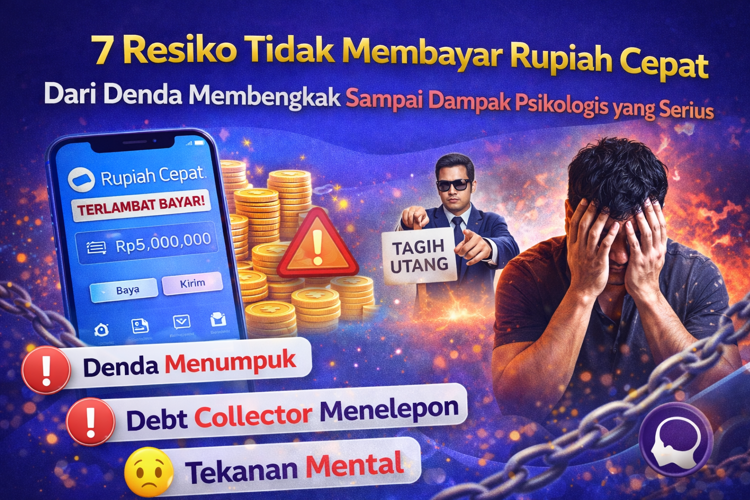 7 Resiko Tidak Membayar Rupiah Cepat – Dari Denda Membengkak Sampai Dampak Psikologis yang Serius