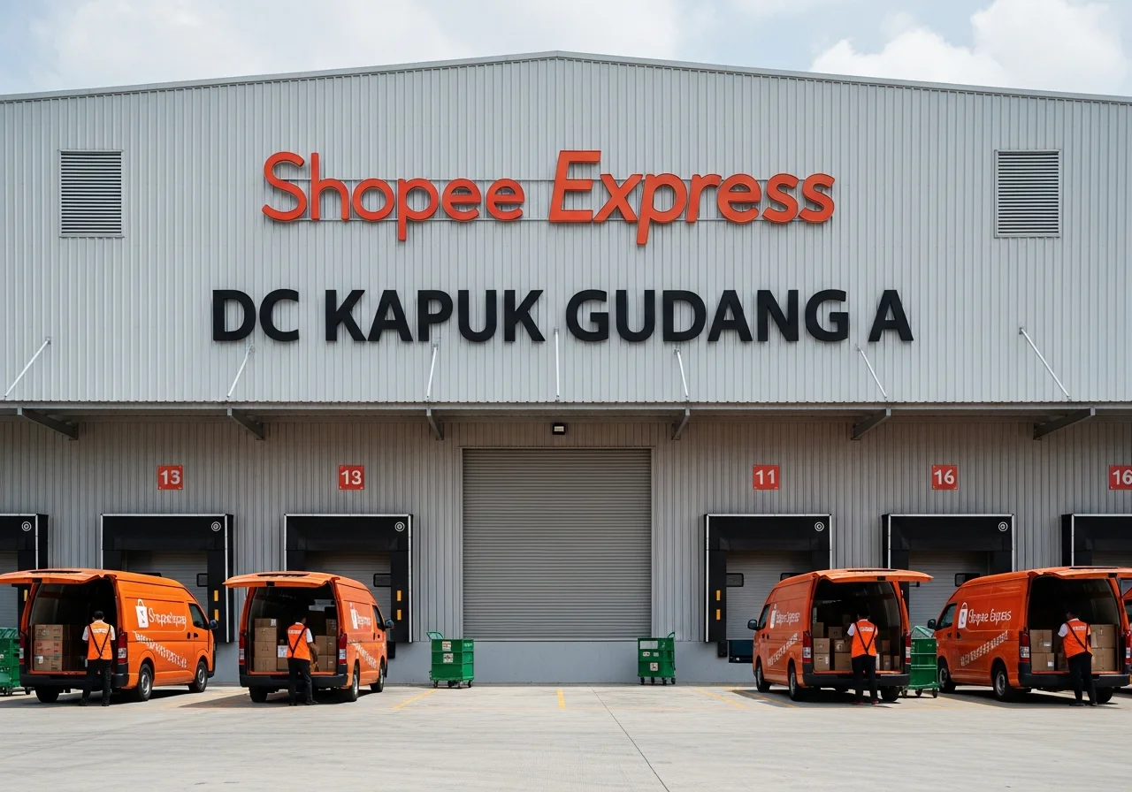 Lokasi DC Kapuk Shopee Express Gudang A