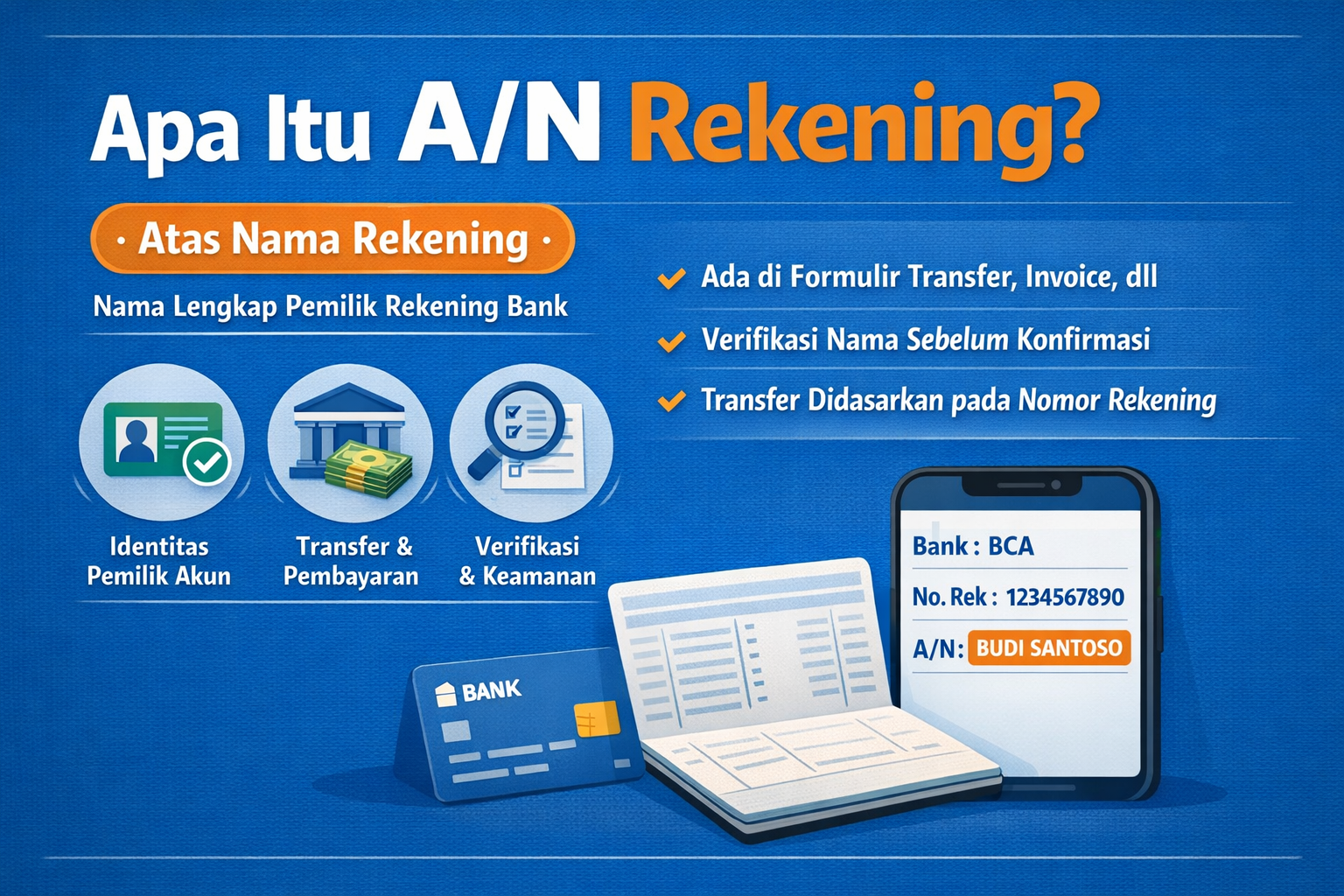 Apa Itu A/N Rekening ? Arti, Fungsi & Cara Mengisinya