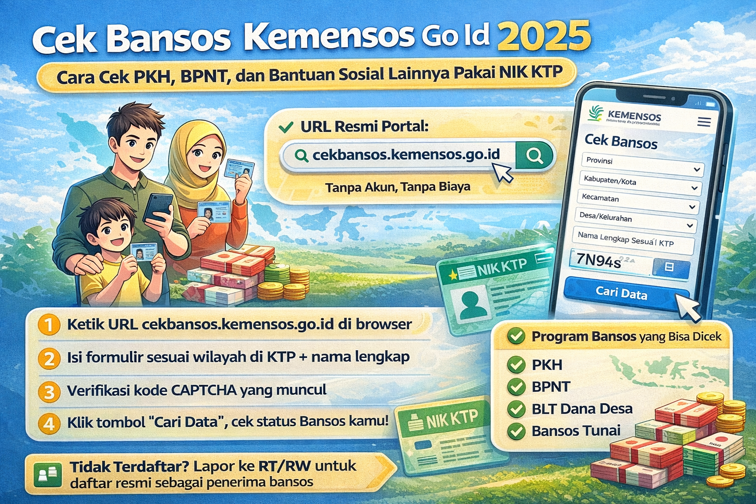 Cek Bansos Kemensos Go Id 2025 : Panduan Lengkap NIK