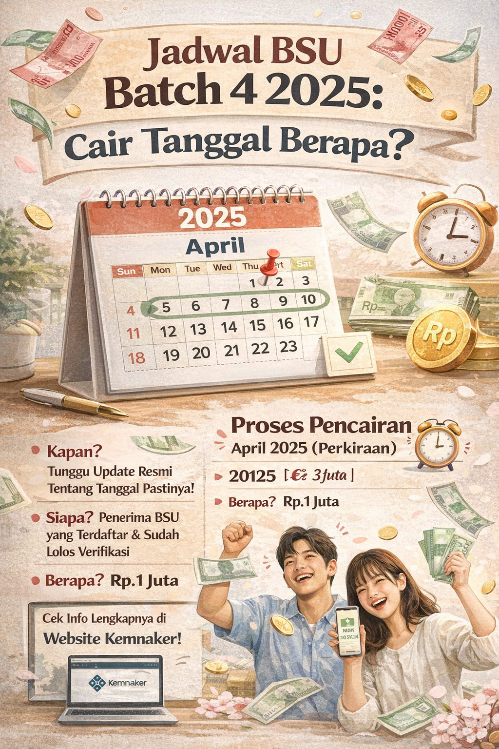 Jadwal BSU Batch 4 2025 : Cair Tanggal Berapa ?