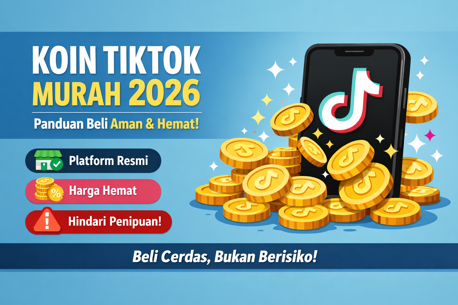 Koin TikTok Murah 2026 : Panduan Beli Legal & Terhemat