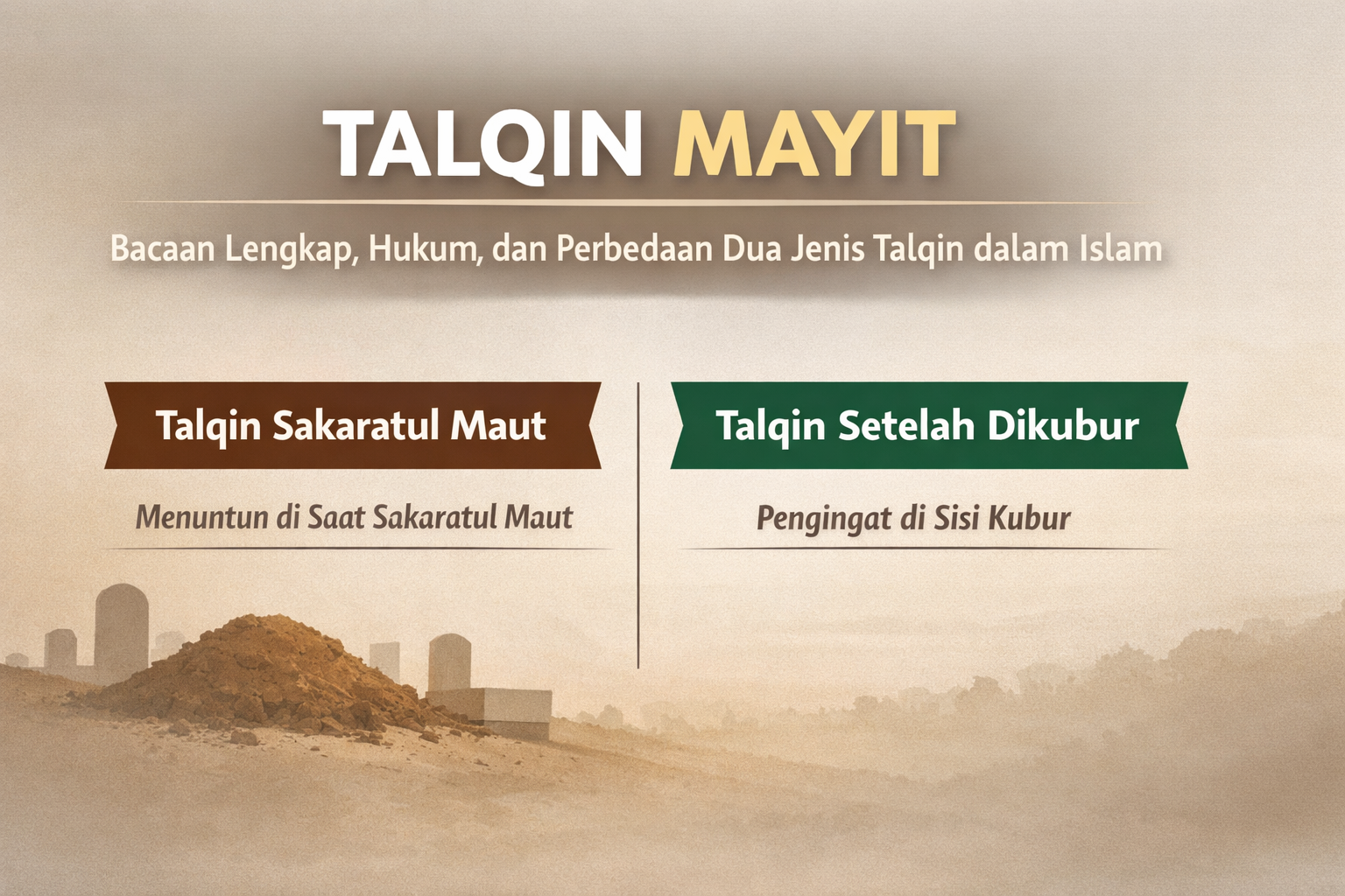 Talqin Mayit Bacaan Lengkap, Hukum & Tata Cara yang Benar