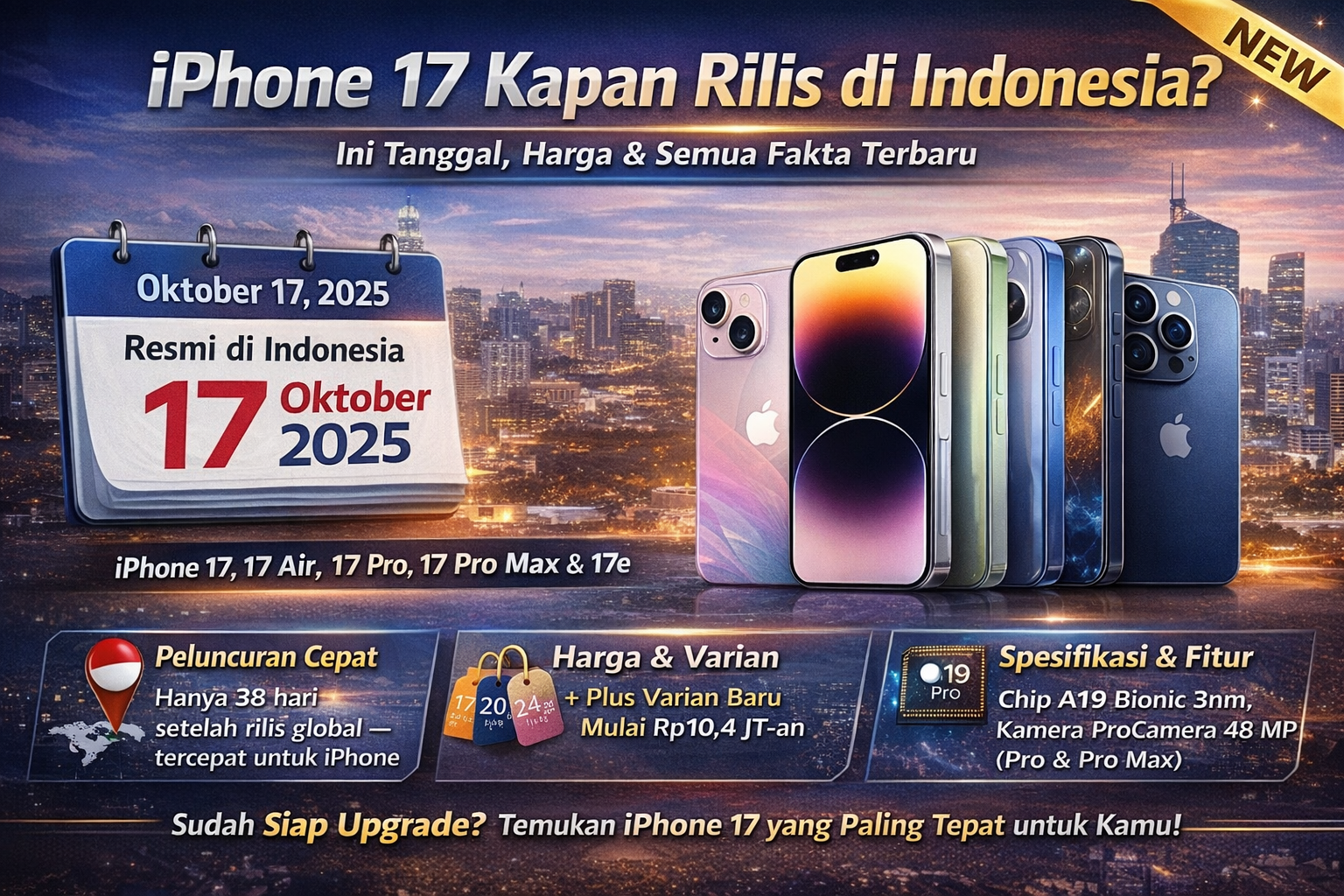 iPhone 17 Kapan Rilis ? Harga & Spesifikasi Lengkap