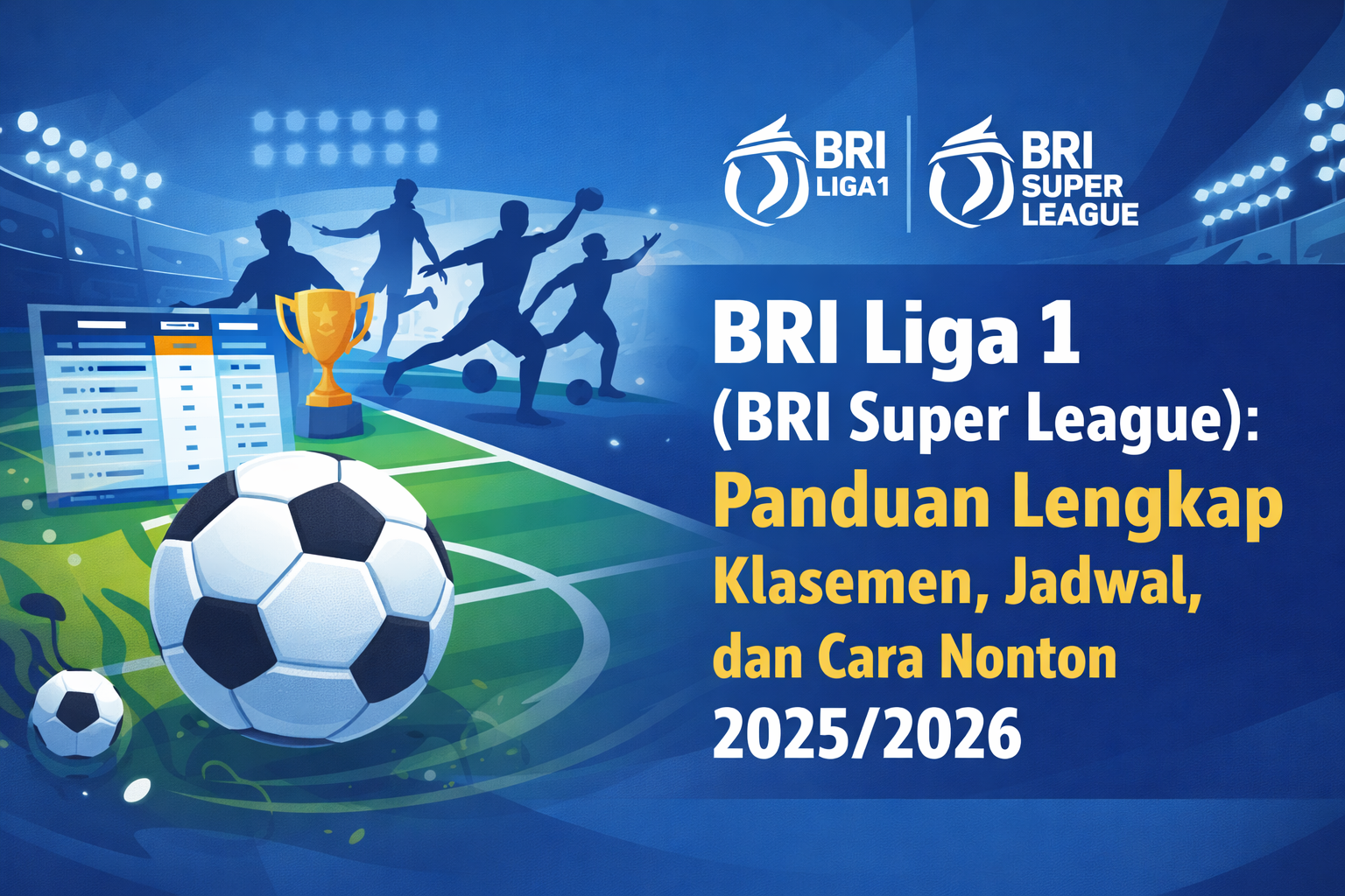 BRI Liga 1 : Panduan Lengkap, Klasemen & Cara Nonton 2026