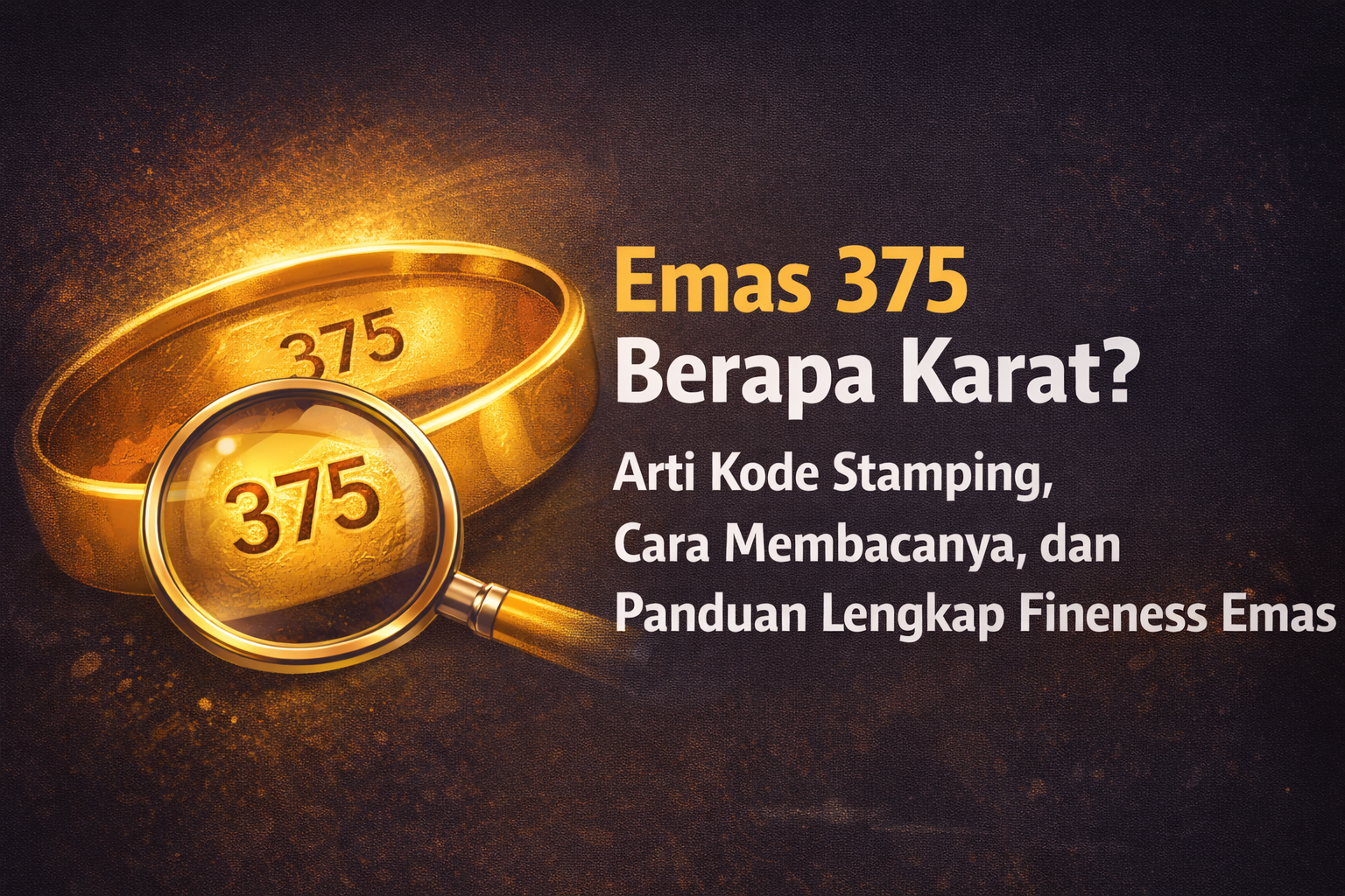Emas 375 Berapa Karat ? Arti Kode + Panduan Baca Stamping