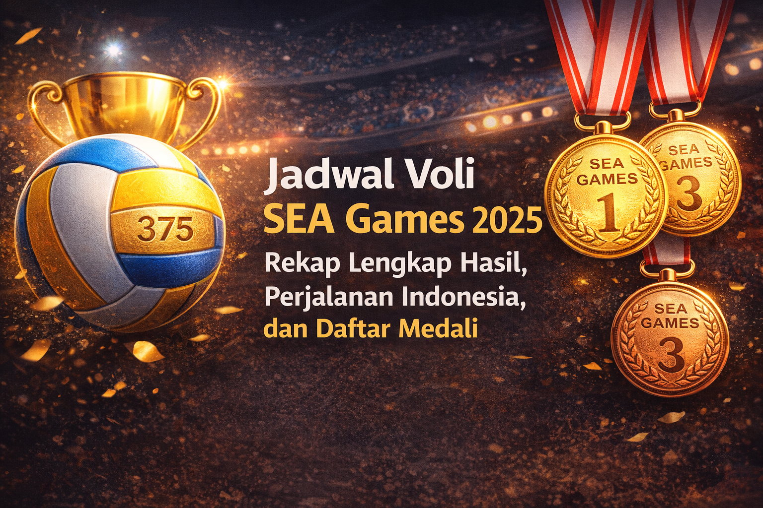 Jadwal Voli SEA Games 2025 : Rekap Hasil & Perjalanan Indonesia