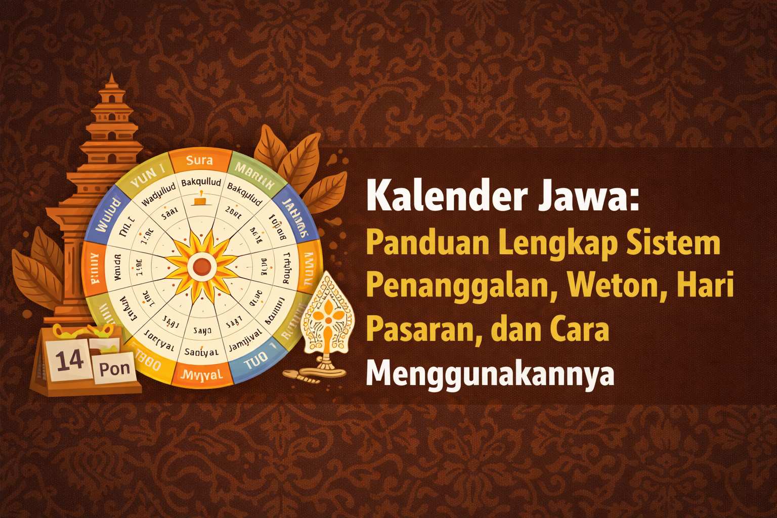 Kalender Jawa : Panduan Lengkap Weton, Pasaran & Wuku