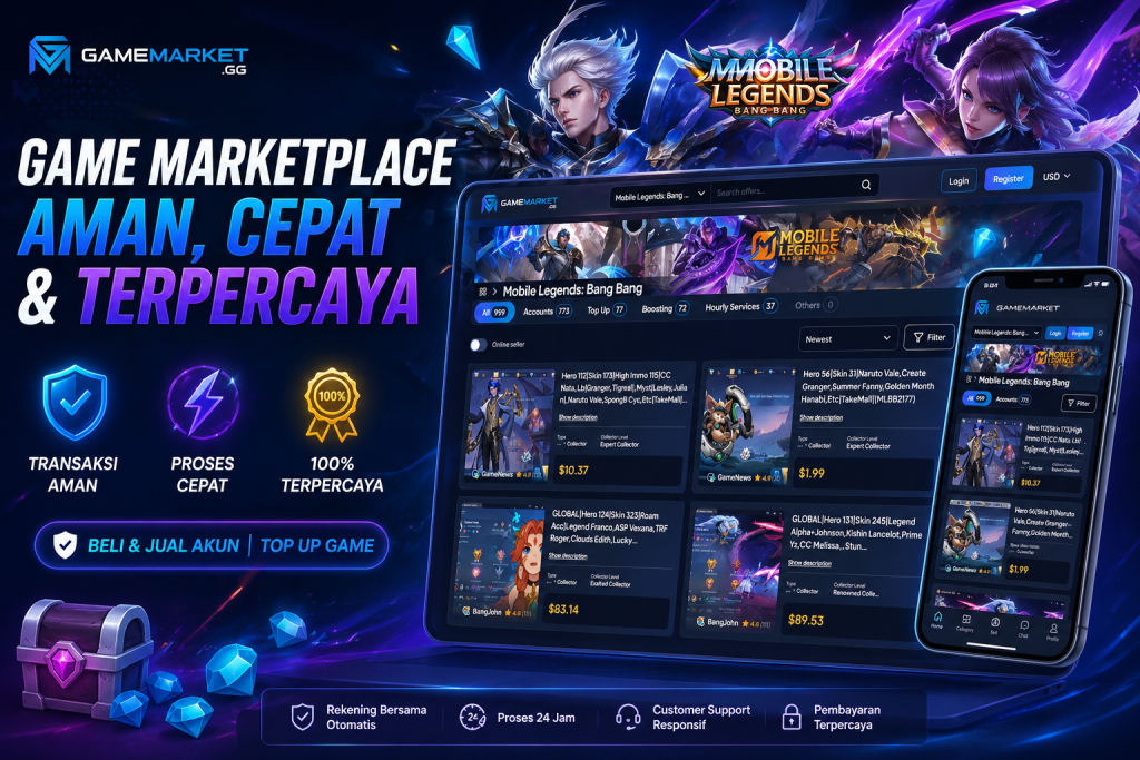 Marketplace jual beli akun game terpercaya