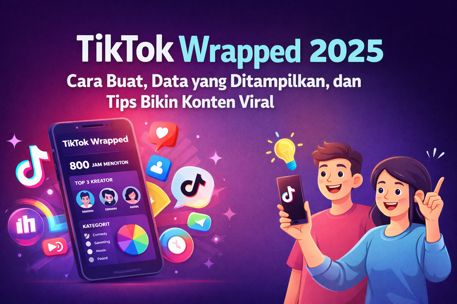 Wrapped Tiktok 2025 Cara Buat, Lihat Data & Tips Viral