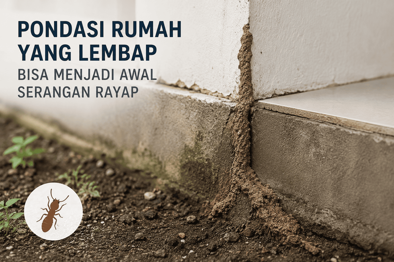 Pondasi Rumah yang Lembap Bisa Menjadi Awal Serangan Rayap