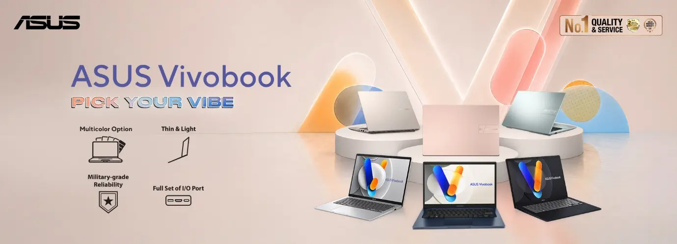 ASUS Vivobook 14 dan Go 14: 6 Warna Baru, Harga Mulai Rp5,9 Juta