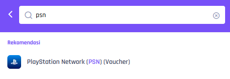 Gambar Langkah 2a, ketik PSN di pencarian