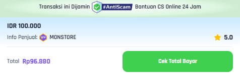 Gambar Langkah 6, cek total dan tombol bayar